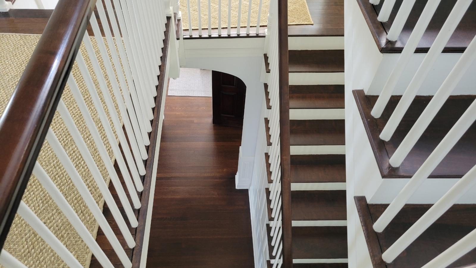 1920s Floor Refinishing Stairs in Fairfield CT